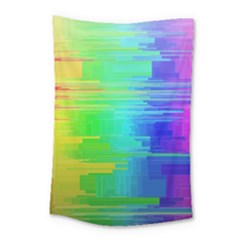 Colors Rainbow Chakras Style Small Tapestry by Celenk