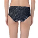 Black Texture Background Stone Mid-Waist Bikini Bottoms View2