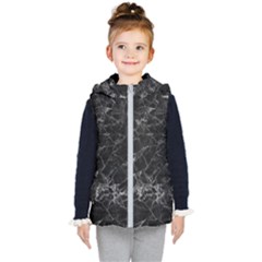 Black Texture Background Stone Kid s Puffer Vest by Celenk