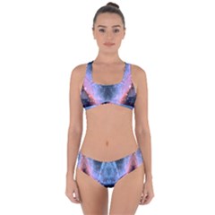 Sacred Geometry Mandelbrot Fractal Criss Cross Bikini Set by Celenk