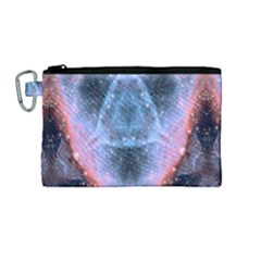 Sacred Geometry Mandelbrot Fractal Canvas Cosmetic Bag (medium)