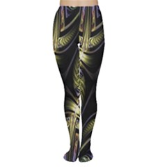 Fractal Braids Texture Pattern Women s Tights