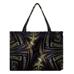 Fractal Braids Texture Pattern Medium Tote Bag by Celenk