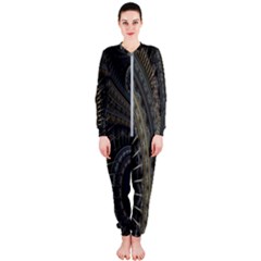 Fractal Spikes Gears Abstract Onepiece Jumpsuit (ladies)  by Celenk