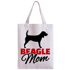 Beagle Mom Zipper Classic Tote Bag by Bigfootshirtshop