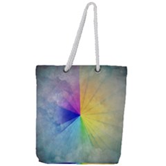 Abstract Art Modern Full Print Rope Handle Tote (large) by Celenk