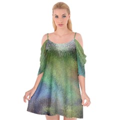 Frosted Glass Background Psychedelic Cutout Spaghetti Strap Chiffon Dress by Celenk