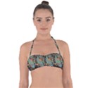 Pattern Background Fish Wallpaper Halter Bandeau Bikini Top View1