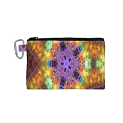 Kaleidoscope Pattern Ornament Canvas Cosmetic Bag (small)