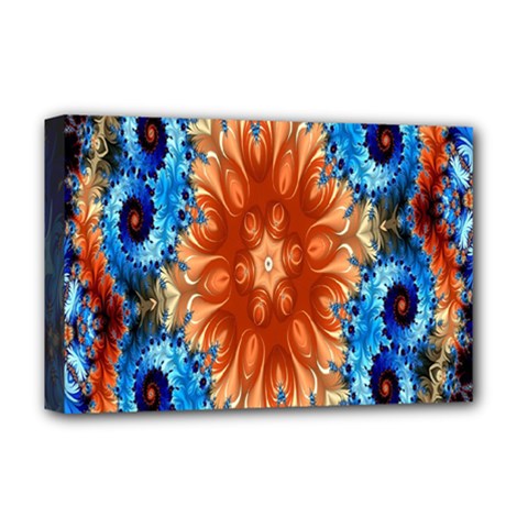 Alchemy Kaleidoscope Pattern Deluxe Canvas 18  X 12   by Celenk