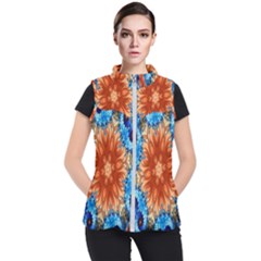 Alchemy Kaleidoscope Pattern Women s Puffer Vest by Celenk