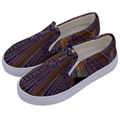 Deco Fan Kids  Canvas Slip Ons by DeneWestUK