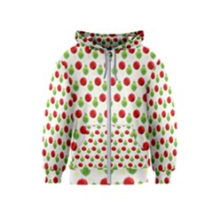 Watercolor Ornaments Kids  Zipper Hoodie