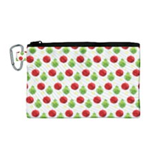 Watercolor Ornaments Canvas Cosmetic Bag (medium) by patternstudio