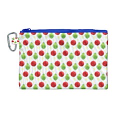 Watercolor Ornaments Canvas Cosmetic Bag (large) by patternstudio