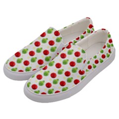 Watercolor Ornaments Men s Canvas Slip Ons