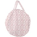 Candy Cane Giant Round Zipper Tote View1