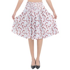 Candy Cane Flared Midi Skirt by patternstudio