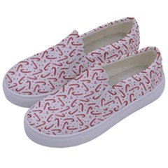 Candy Cane Kids  Canvas Slip Ons by patternstudio