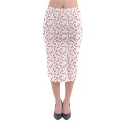 Candy Cane Midi Pencil Skirt by patternstudio