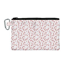 Candy Cane Canvas Cosmetic Bag (medium) by patternstudio