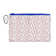 Candy Cane Canvas Cosmetic Bag (large) by patternstudio