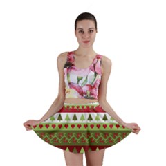Christmas Spirit Pattern Mini Skirt by patternstudio
