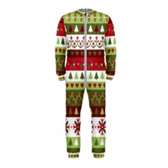 Christmas Spirit Pattern Onepiece Jumpsuit (kids) by patternstudio