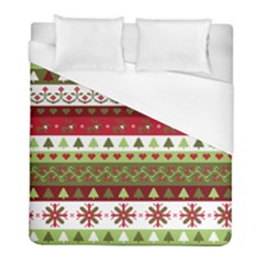 Christmas Spirit Pattern Duvet Cover (full/ Double Size) by patternstudio