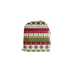 Christmas Spirit Pattern Drawstring Pouches (xs)  by patternstudio