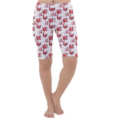 Ho Ho Ho Santaclaus Christmas Cheer Cropped Leggings 