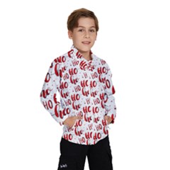 Ho Ho Ho Santaclaus Christmas Cheer Wind Breaker (kids) by patternstudio