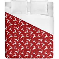 Red Reindeers Duvet Cover (california King Size) by patternstudio