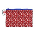Red Reindeers Canvas Cosmetic Bag (Large) View1