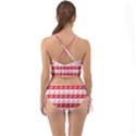 Knitted Red White Reindeers Mini Tank Bikini Set View2