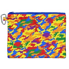 Homouflage Gay Stealth Camouflage Canvas Cosmetic Bag (xxl)