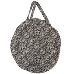 Animal Print Camo Pattern Giant Round Zipper Tote by dflcprints