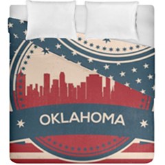 Tulsa Oklahoma Retro Skyline Duvet Cover Double Side (king Size) by Bigfootshirtshop