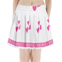 Jesus Loves Me [converted] Pleated Mini Skirt