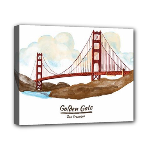 San Francisco Golden Gate Bridge Canvas 10  X 8  by Bigfootshirtshop