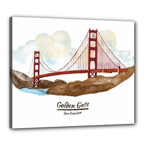 San Francisco Golden Gate Bridge Canvas 24  X 20  by Bigfootshirtshop