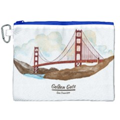 San Francisco Golden Gate Bridge Canvas Cosmetic Bag (XXL)