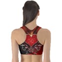 Wonderful Heart With Wings, Decorative Floral Elements Sports Bra View2