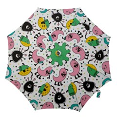 Cute And Fun Monsters Pattern Hook Handle Umbrellas (medium) by Bigfootshirtshop