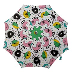 Cute And Fun Monsters Pattern Hook Handle Umbrellas (small) by Bigfootshirtshop