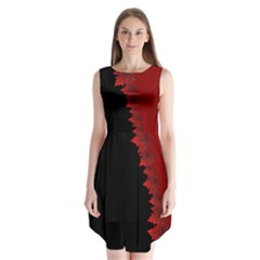 Canada Maple Leaf  Sleeveless Chiffon Dress  