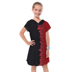 Canada Maple Leaf  Kids  Drop Waist Dress