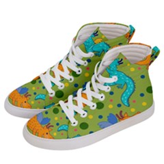 Colorful Dragons Pattern Men s Hi-top Skate Sneakers by Bigfootshirtshop