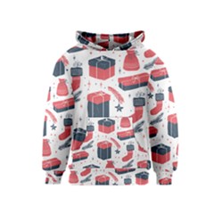 Christmas Gift Sketch Kids  Pullover Hoodie by patternstudio