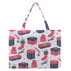 Christmas Gift Sketch Zipper Medium Tote Bag by patternstudio